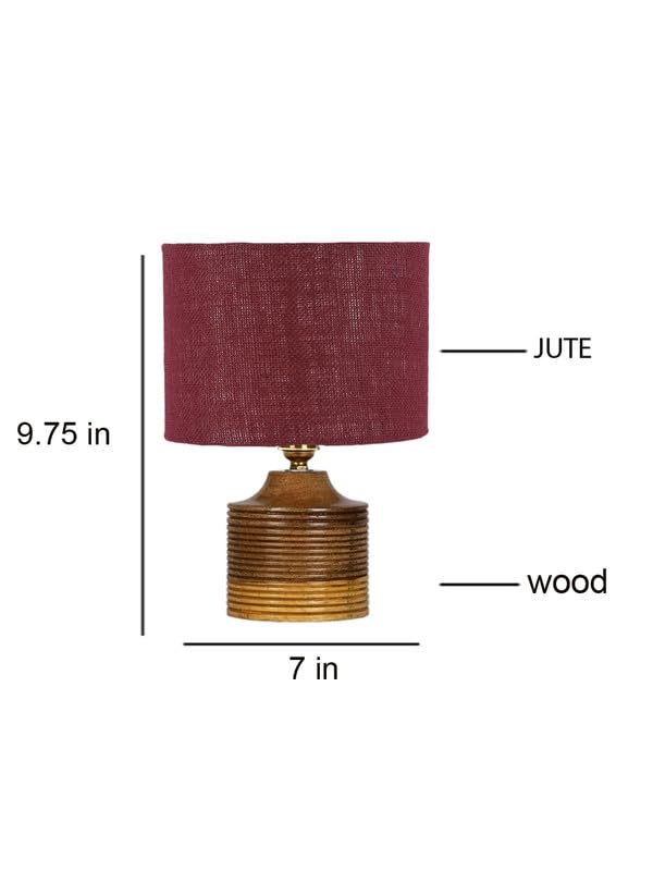 Multicolor Table Lamp | Artistic Mosaic Glass with Sturdy Wood Base | Decorative Ambient Light for Home D�cor | Perfect Blend of Modern & Traditional Style - Model DKK30