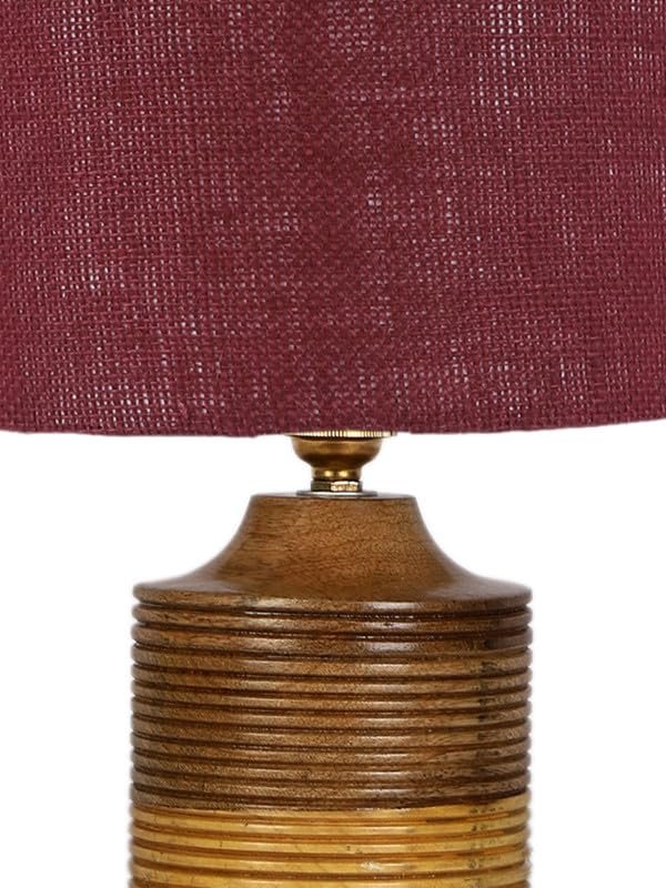 Multicolor Table Lamp | Artistic Mosaic Glass with Sturdy Wood Base | Decorative Ambient Light for Home D�cor | Perfect Blend of Modern & Traditional Style - Model DKK30