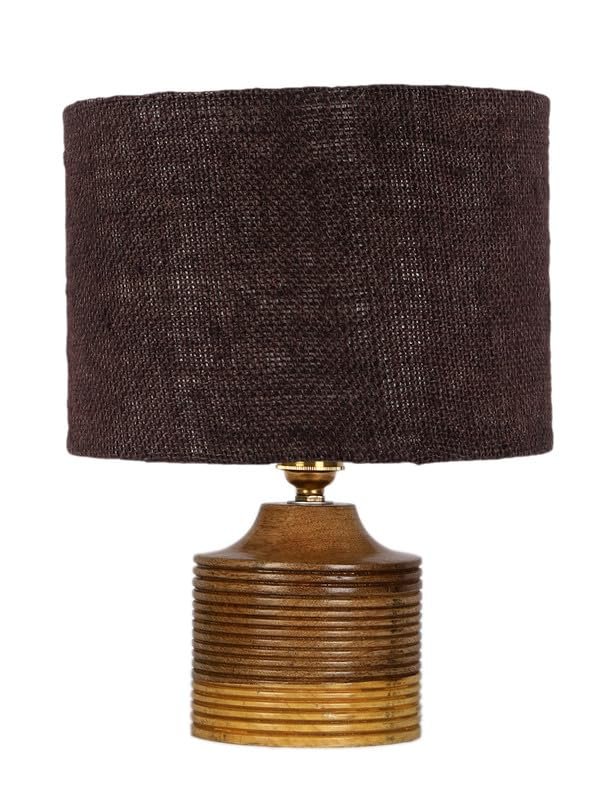 Multicolor Table Lamp | Artistic Mosaic Glass with Sturdy Wood Base | Decorative Ambient Light for Home D�cor | Perfect Blend of Modern & Traditional Style - Model DKK37