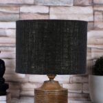Multicolor Table Lamp | Artistic Mosaic Glass with Sturdy Wood Base | Decorative Ambient Light for Home D�cor | Perfect Blend of Modern & Traditional Style – Model DKK38