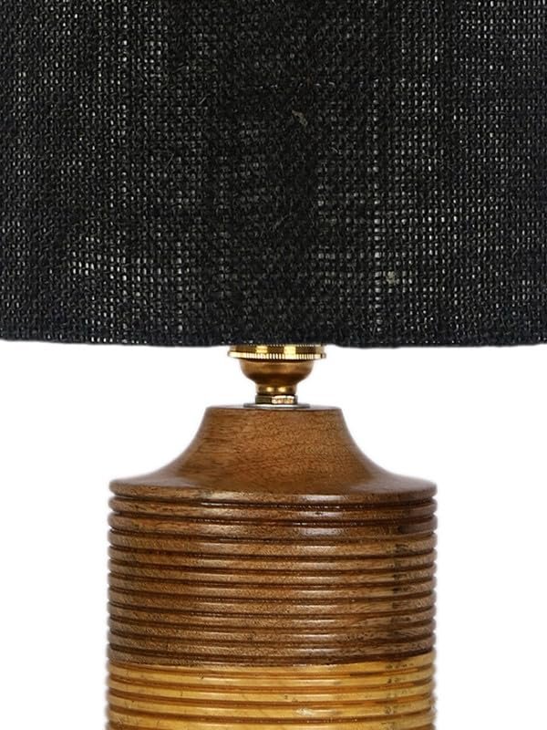 Multicolor Table Lamp | Artistic Mosaic Glass with Sturdy Wood Base | Decorative Ambient Light for Home D�cor | Perfect Blend of Modern & Traditional Style - Model DKK38