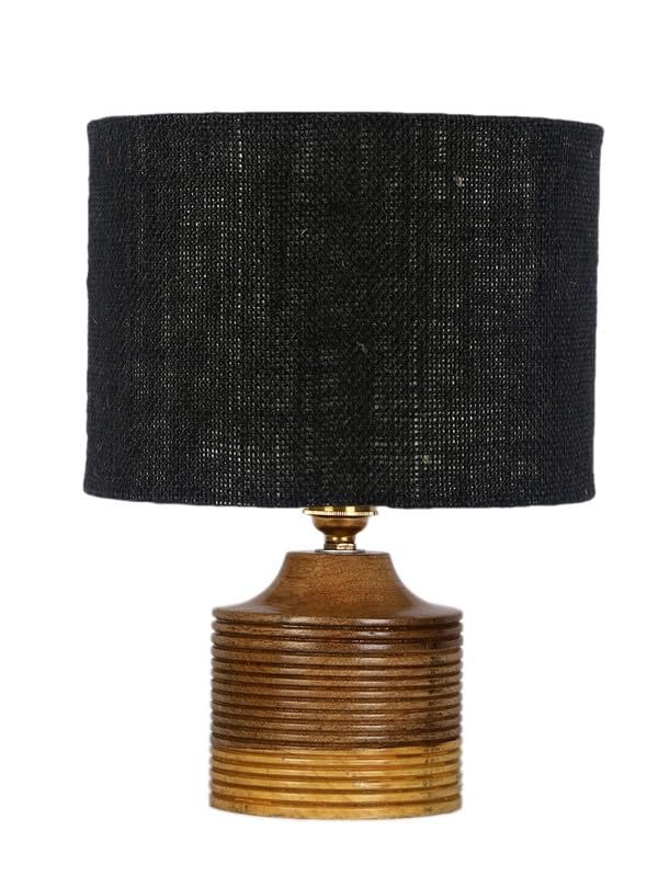 Multicolor Table Lamp | Artistic Mosaic Glass with Sturdy Wood Base | Decorative Ambient Light for Home D�cor | Perfect Blend of Modern & Traditional Style - Model DKK38