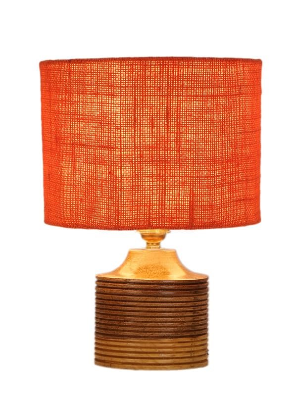 Multicolor Table Lamp | Artistic Mosaic Glass with Sturdy Wood Base | Decorative Ambient Light for Home D�cor | Perfect Blend of Modern & Traditional Style - Model DKK39