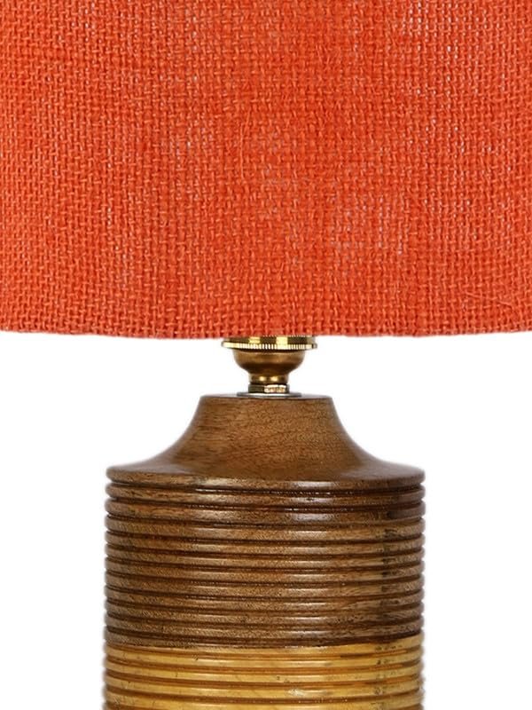 Multicolor Table Lamp | Artistic Mosaic Glass with Sturdy Wood Base | Decorative Ambient Light for Home D�cor | Perfect Blend of Modern & Traditional Style - Model DKK39