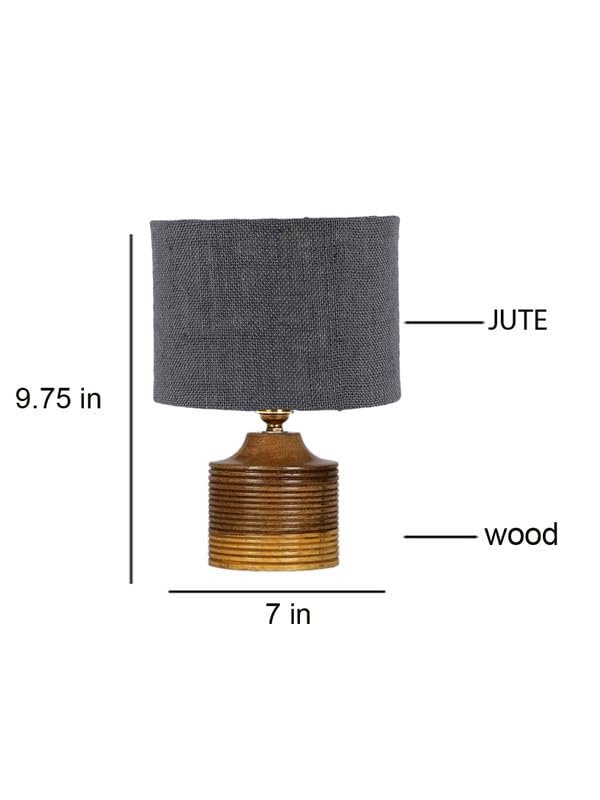 Multicolor Table Lamp | Artistic Mosaic Glass with Sturdy Wood Base | Decorative Ambient Light for Home D�cor | Perfect Blend of Modern & Traditional Style - Model DKK40