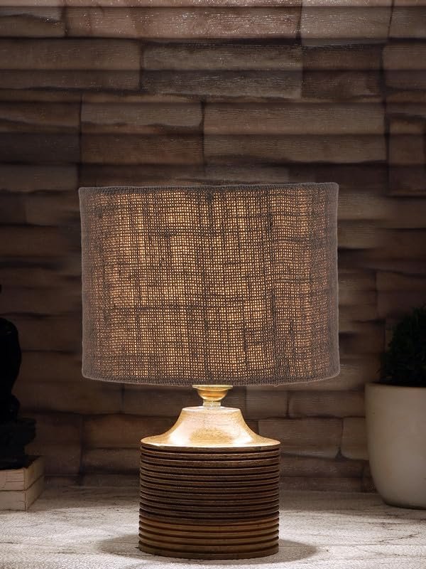 Multicolor Table Lamp | Artistic Mosaic Glass with Sturdy Wood Base | Decorative Ambient Light for Home D�cor | Perfect Blend of Modern & Traditional Style - Model DKK40