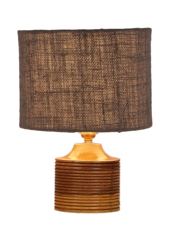 Multicolor Table Lamp | Artistic Mosaic Glass with Sturdy Wood Base | Decorative Ambient Light for Home D�cor | Perfect Blend of Modern & Traditional Style - Model DKK40