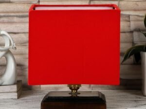 Multicolor Table Lamp | Artistic Mosaic Glass with Sturdy Wood Base | Decorative Ambient Light for Home D�cor | Perfect Blend of Modern & Traditional Style - Model DKK68
