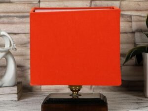 Multicolor Table Lamp | Artistic Mosaic Glass with Sturdy Wood Base | Decorative Ambient Light for Home D�cor | Perfect Blend of Modern & Traditional Style - Model DKK69