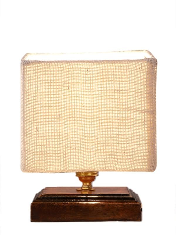 Multicolor Table Lamp | Artistic Mosaic Glass with Sturdy Wood Base | Decorative Ambient Light for Home D�cor | Perfect Blend of Modern & Traditional Style - Model DKK74