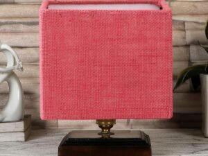 Multicolor Table Lamp | Artistic Mosaic Glass with Sturdy Wood Base | Decorative Ambient Light for Home D�cor | Perfect Blend of Modern & Traditional Style - Model DKK75