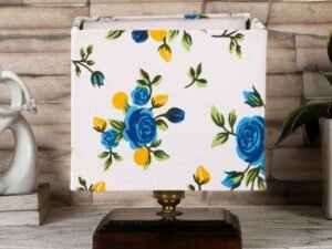 Multicolor Table Lamp | Artistic Mosaic Glass with Sturdy Wood Base | Decorative Ambient Light for Home D�cor | Perfect Blend of Modern & Traditional Style - Model DKK79