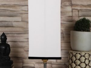 Multicolor Table Lamp | Artistic Mosaic Glass with Sturdy Wood Base | Decorative Ambient Light for Home D�cor | Perfect Blend of Modern & Traditional Style - Model DKK89