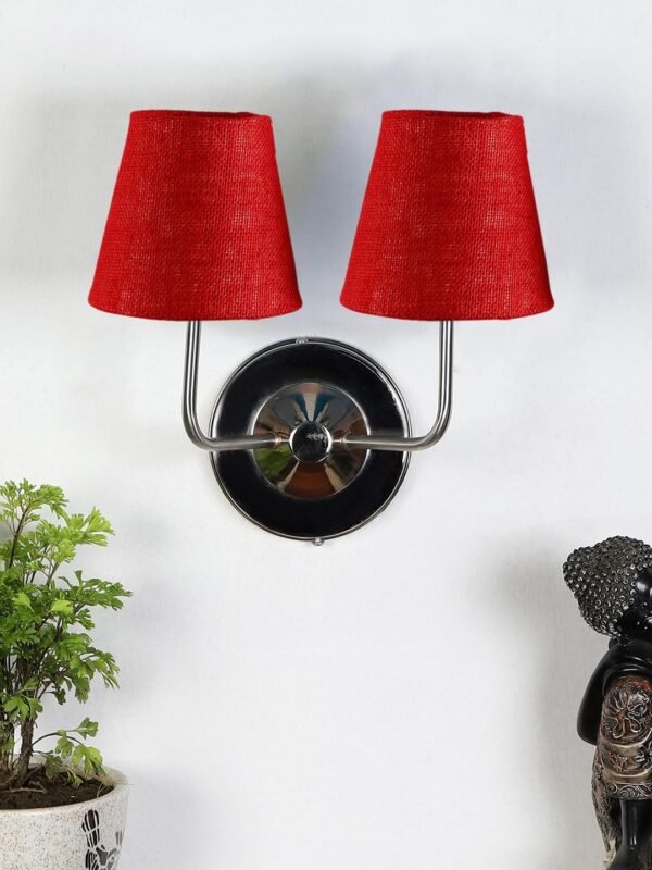 Multicolor Wall Lamp | Elegant Jute Material | Stylish Ambient Light for Home, Office, Living Room, Bedroom, Hallway | Modern Decorative Wall Sconce – Model DKV101