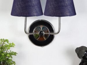 Multicolor Wall Lamp | Elegant Jute Material | Stylish Ambient Light for Home, Office, Living Room, Bedroom, Hallway | Modern Decorative Wall Sconce - Model DKV102