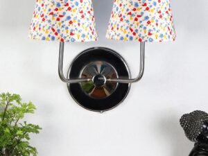 Multicolor Wall Lamp | Elegant Cotton Design | Stylish Ambient Light for Home, Office, Living Room, Bedroom, Hallway | Modern Decorative Wall Sconce - Model DKV1