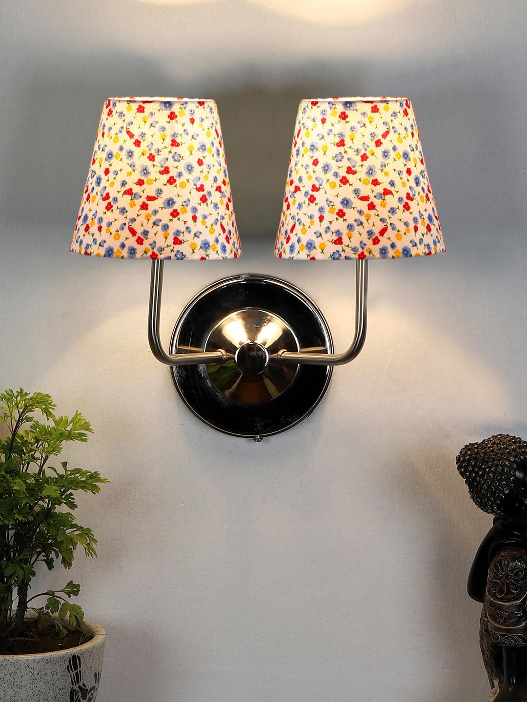 Multicolor Wall Lamp | Elegant Cotton Design | Stylish Ambient Light for Home, Office, Living Room, Bedroom, Hallway | Modern Decorative Wall Sconce - Model DKV1