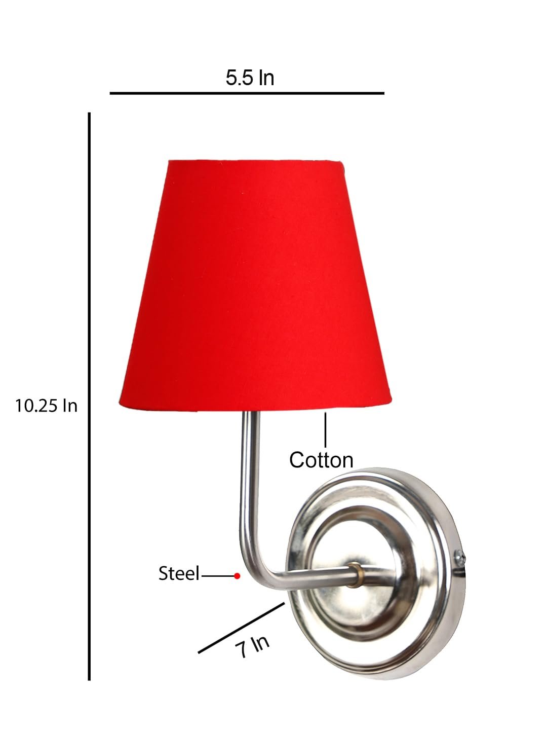 Multicolor Wall Lamp | Elegant Cotton Design | Stylish Ambient Light for Home, Office, Living Room, Bedroom, Hallway | Modern Decorative Wall Sconce - Model DKV108