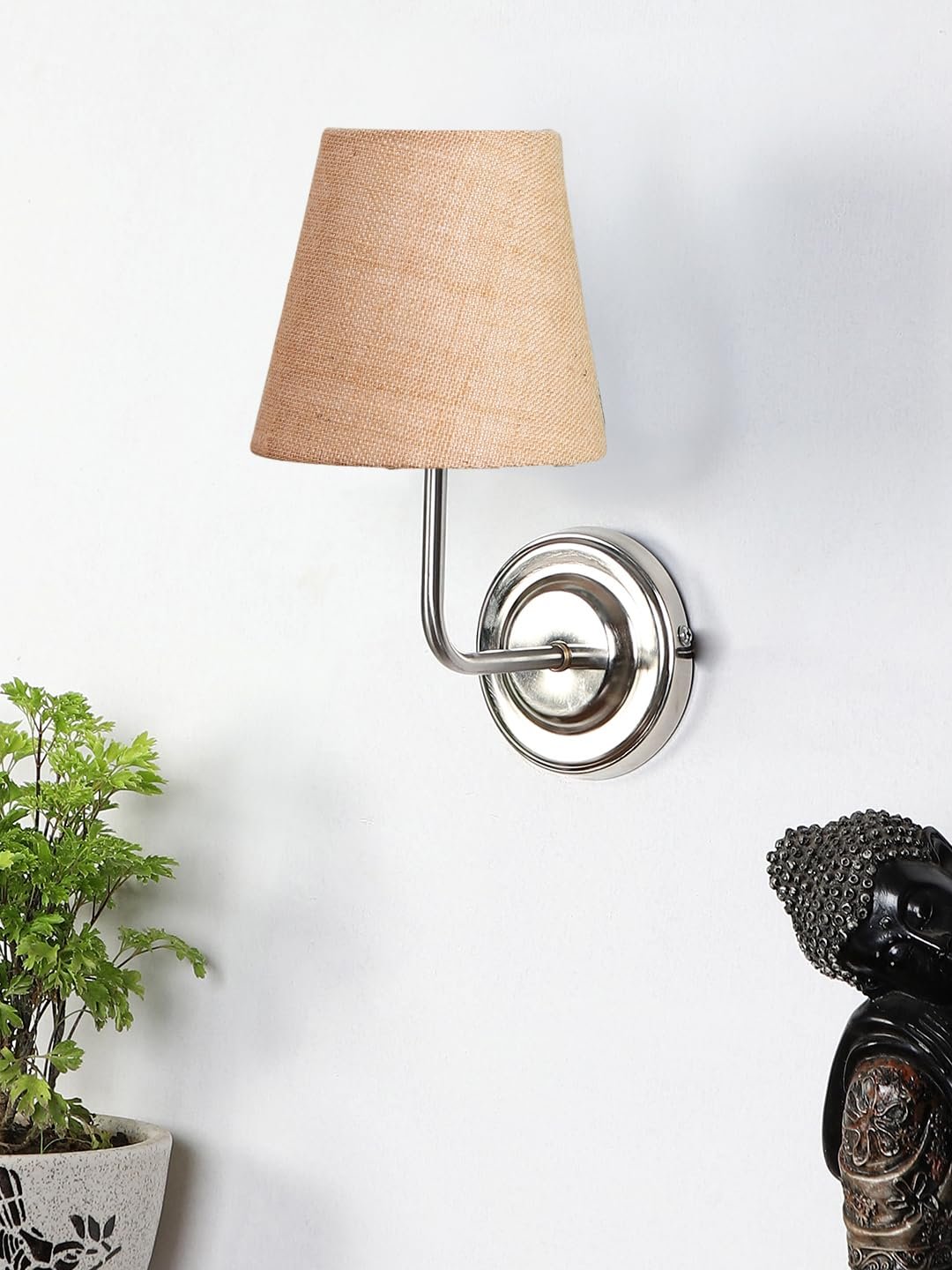 Multicolor Wall Lamp | Elegant Jute Material | Stylish Ambient Light for Home, Office, Living Room, Bedroom, Hallway | Modern Decorative Wall Sconce - Model DKV113