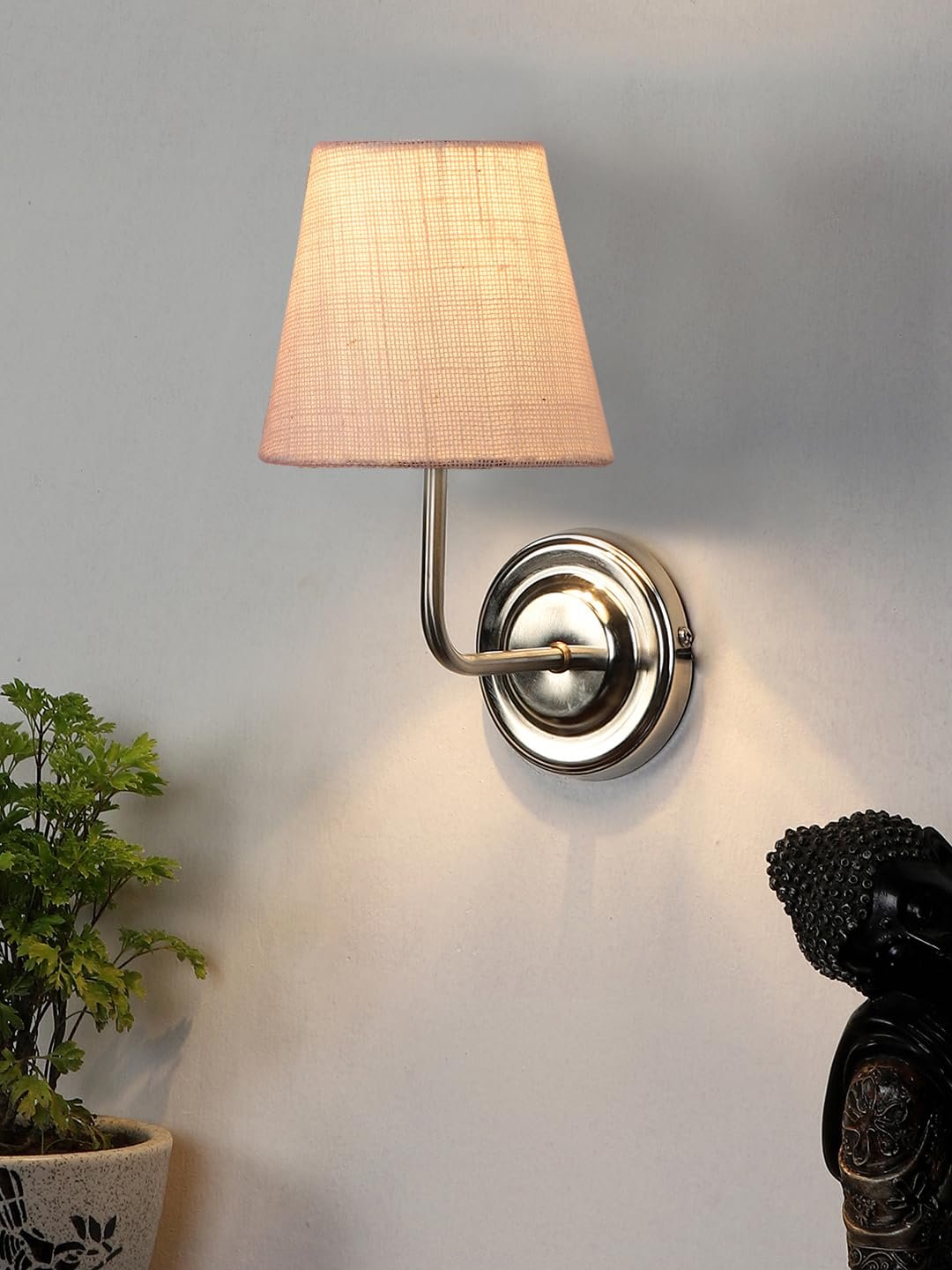 Multicolor Wall Lamp | Elegant Jute Material | Stylish Ambient Light for Home, Office, Living Room, Bedroom, Hallway | Modern Decorative Wall Sconce - Model DKV114