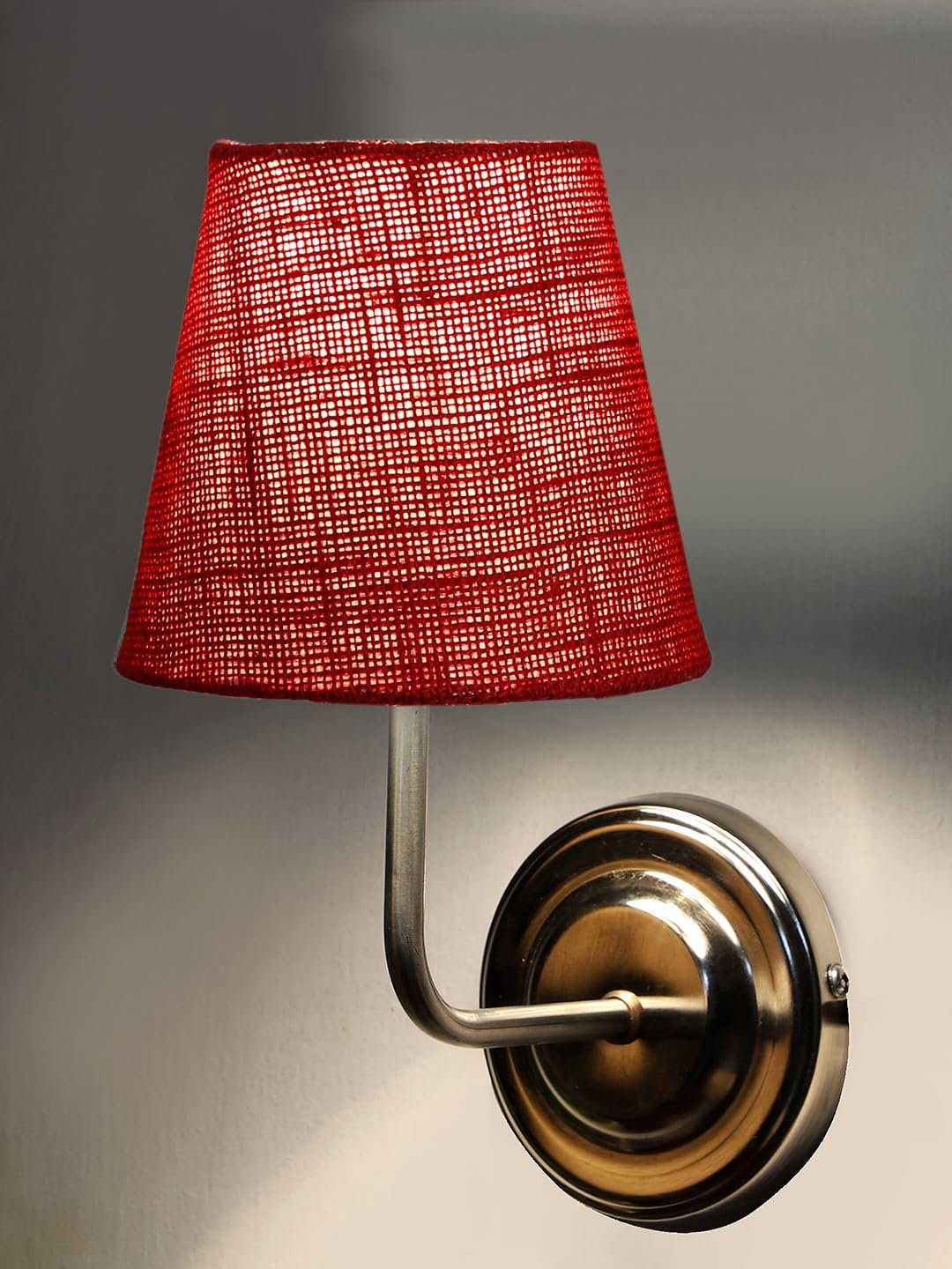 Multicolor Wall Lamp | Elegant Jute Material | Stylish Ambient Light for Home, Office, Living Room, Bedroom, Hallway | Modern Decorative Wall Sconce - Model DKV116