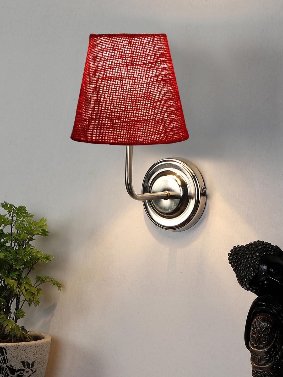Multicolor Wall Lamp | Elegant Jute Material | Stylish Ambient Light for Home, Office, Living Room, Bedroom, Hallway | Modern Decorative Wall Sconce - Model DKV116