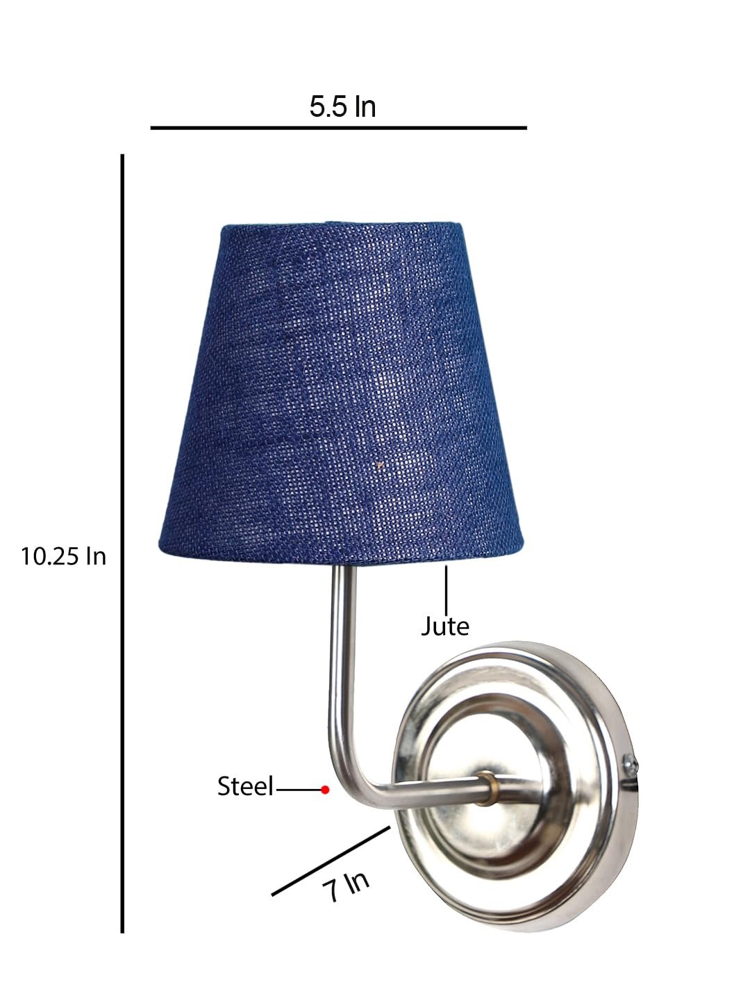 Multicolor Wall Lamp | Elegant Jute Material | Stylish Ambient Light for Home, Office, Living Room, Bedroom, Hallway | Modern Decorative Wall Sconce - Model DKV117