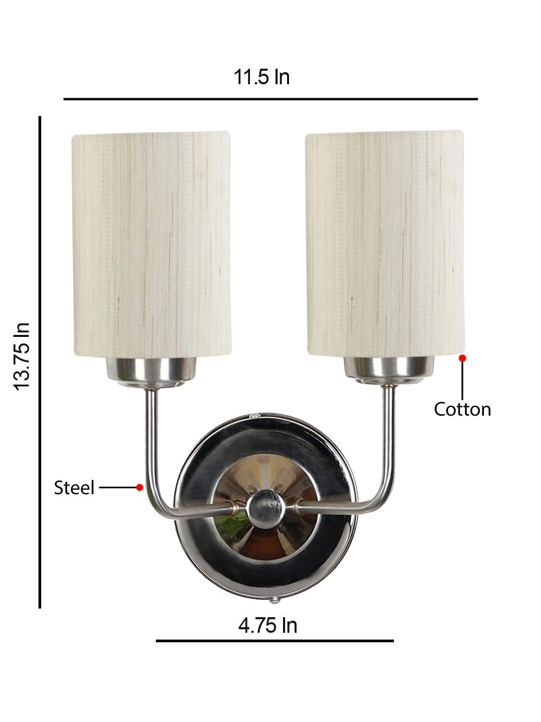 Multicolor Wall Lamp | Elegant Cotton Design | Stylish Ambient Light for Home, Office, Living Room, Bedroom, Hallway | Modern Decorative Wall Sconce - Model DKV61