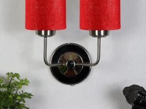 Multicolor Wall Lamp | Elegant Jute Material | Stylish Ambient Light for Home, Office, Living Room, Bedroom, Hallway | Modern Decorative Wall Sconce - Model DKV71