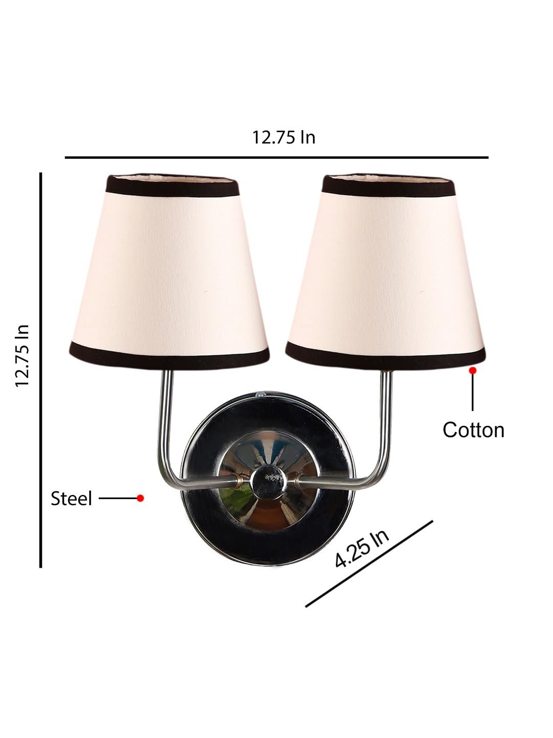 Multicolor Wall Lamp | Elegant Cotton Design | Stylish Ambient Light for Home, Office, Living Room, Bedroom, Hallway | Modern Decorative Wall Sconce - Model DKV97