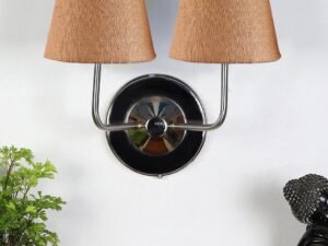 Multicolor Wall Lamp | Elegant Jute Material | Stylish Ambient Light for Home, Office, Living Room, Bedroom, Hallway | Modern Decorative Wall Sconce - Model DKV98