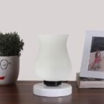 Multicolor Table Lamp | Artistic Mosaic Glass with Sturdy Wood Base | Decorative Ambient Light for Home D�cor | Perfect Blend of Modern & Traditional Style – Model DNM126
