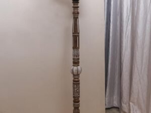 Blue Jute Wooden Floor Lamp -31-(14x55.75inches)