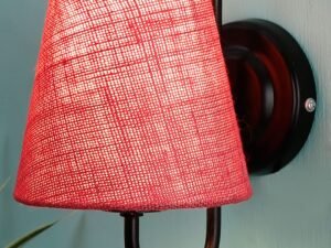 Multicolor Wall Lamp | Elegant Jute Material | Stylish Ambient Light for Home, Office, Living Room, Bedroom, Hallway | Modern Decorative Wall Sconce - Model DRF10