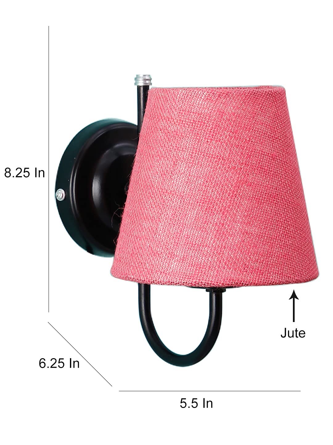 Multicolor Wall Lamp | Elegant Jute Material | Stylish Ambient Light for Home, Office, Living Room, Bedroom, Hallway | Modern Decorative Wall Sconce - Model DRF10