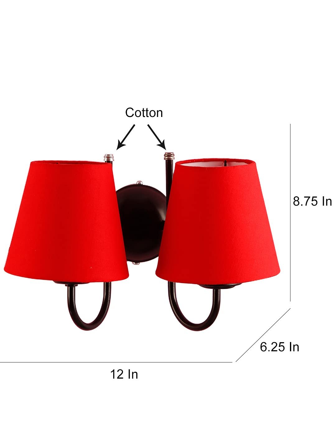 Multicolor Wall Lamp | Elegant Cotton Design | Stylish Ambient Light for Home, Office, Living Room, Bedroom, Hallway | Modern Decorative Wall Sconce - Model DRF18