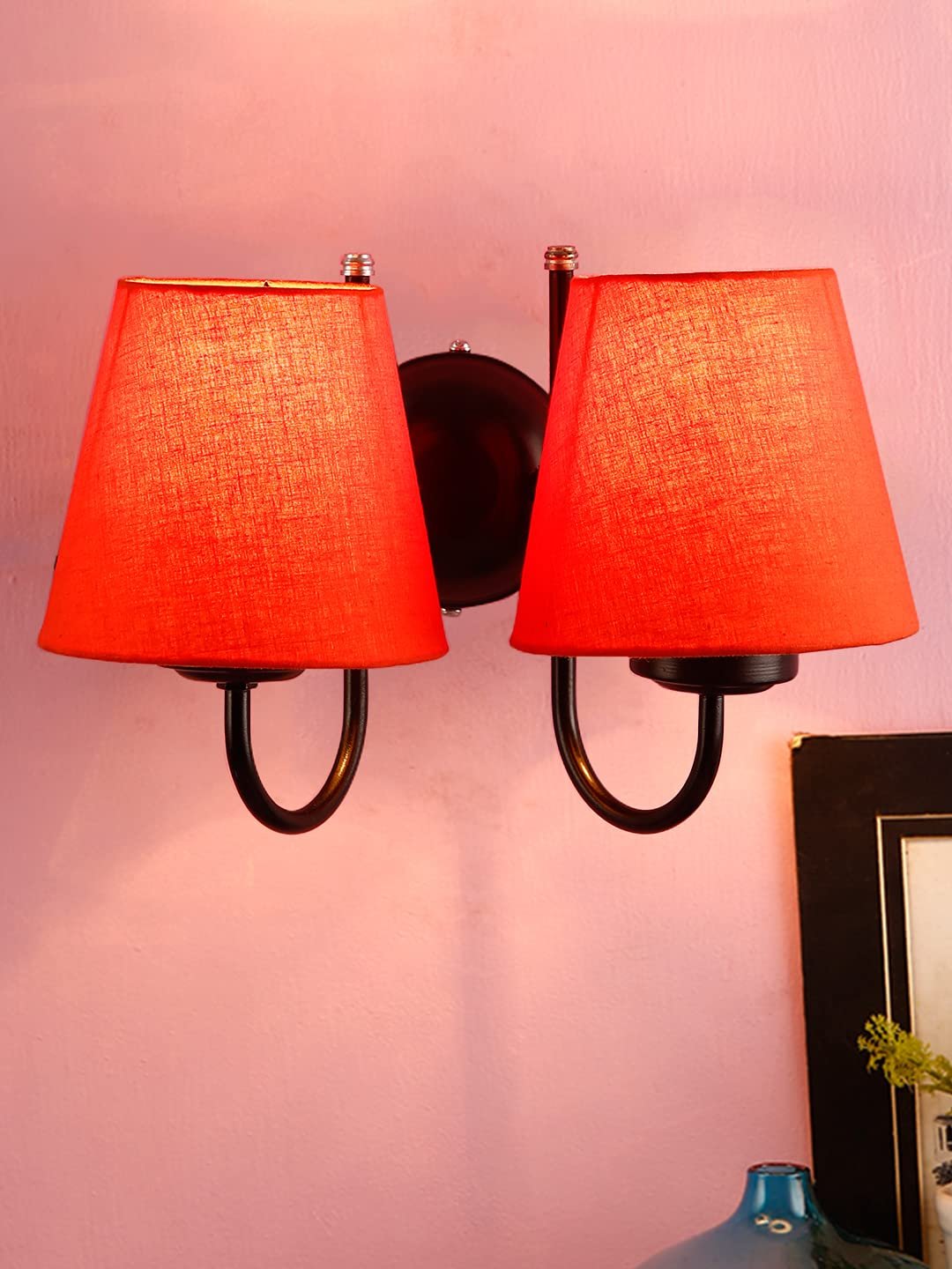Multicolor Wall Lamp | Elegant Cotton Design | Stylish Ambient Light for Home, Office, Living Room, Bedroom, Hallway | Modern Decorative Wall Sconce - Model DRF19