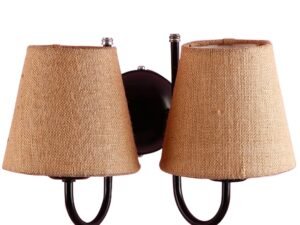 Multicolor Wall Lamp | Elegant Jute Material | Stylish Ambient Light for Home, Office, Living Room, Bedroom, Hallway | Modern Decorative Wall Sconce - Model DRF23