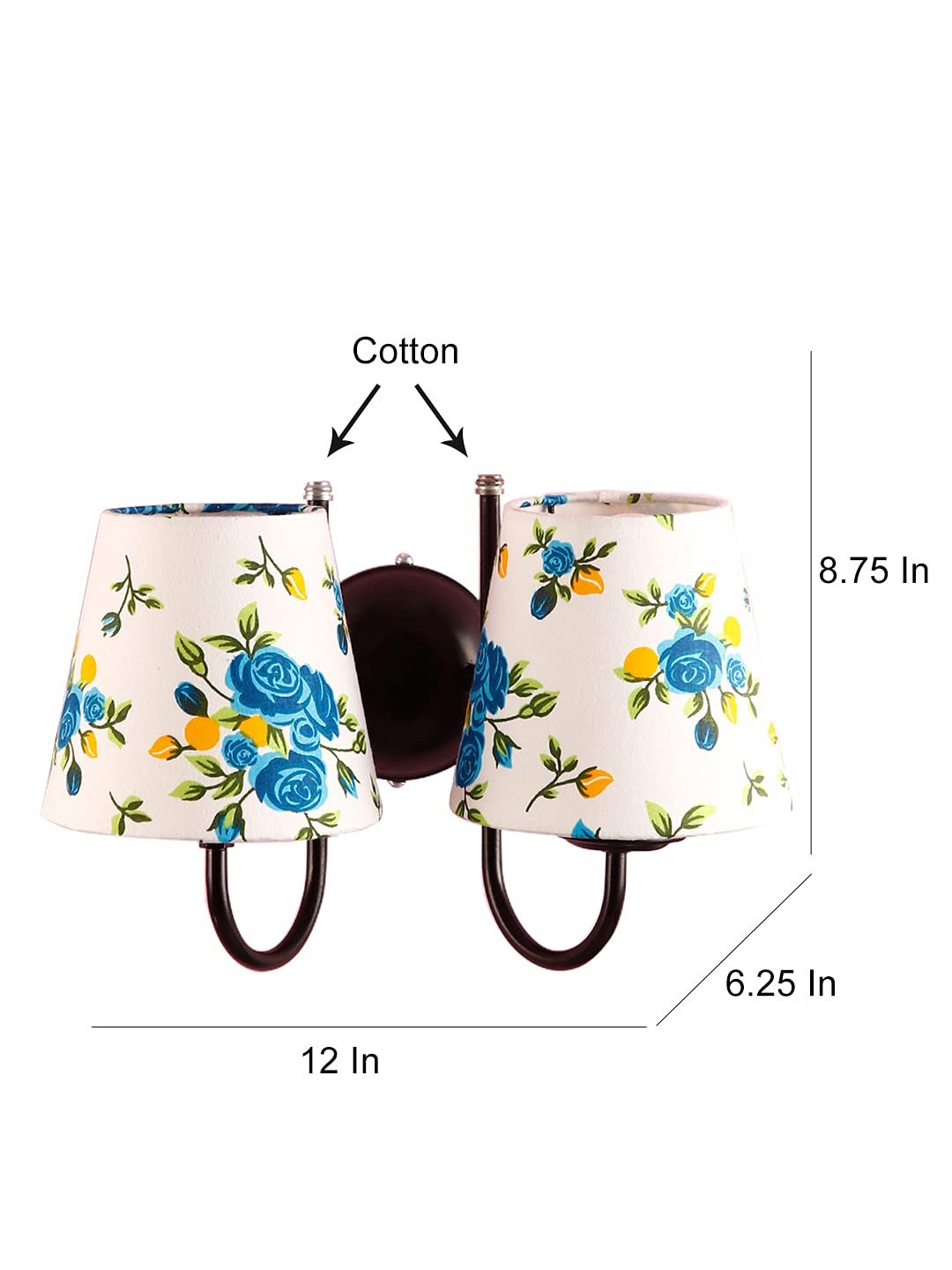 Multicolor Wall Lamp | Elegant Cotton Design | Stylish Ambient Light for Home, Office, Living Room, Bedroom, Hallway | Modern Decorative Wall Sconce - Model DRF28