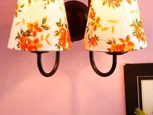 Multicolor Wall Lamp | Elegant Cotton Design | Stylish Ambient Light for Home, Office, Living Room, Bedroom, Hallway | Modern Decorative Wall Sconce - Model DRF29