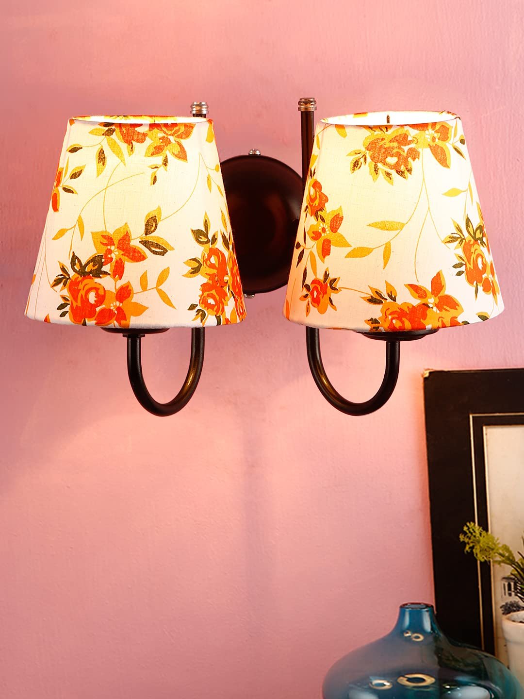 Multicolor Wall Lamp | Elegant Cotton Design | Stylish Ambient Light for Home, Office, Living Room, Bedroom, Hallway | Modern Decorative Wall Sconce - Model DRF29