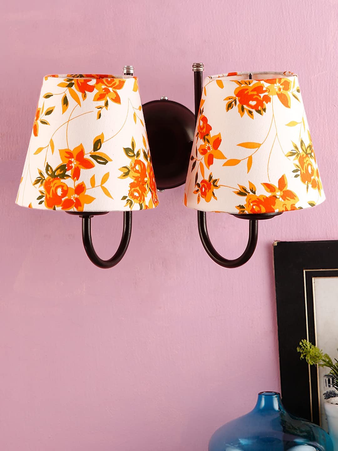 Multicolor Wall Lamp | Elegant Cotton Design | Stylish Ambient Light for Home, Office, Living Room, Bedroom, Hallway | Modern Decorative Wall Sconce - Model DRF29