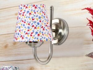 Multicolor Wall Lamp | Elegant Steel & Fabric Design | Stylish Ambient Light for Home, Office, Living Room, Bedroom, Hallway | Modern Decorative Wall Sconce - Model DTG15