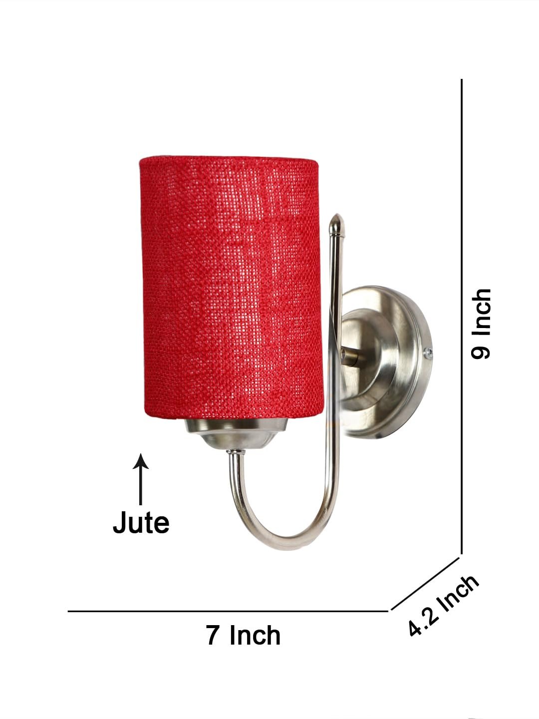 Multicolor Wall Lamp | Elegant Steel & Fabric Design | Stylish Ambient Light for Home, Office, Living Room, Bedroom, Hallway | Modern Decorative Wall Sconce - Model DTG26