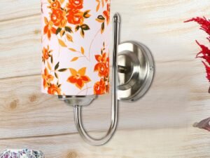 Multicolor Wall Lamp | Elegant Steel & Fabric Design | Stylish Ambient Light for Home, Office, Living Room, Bedroom, Hallway | Modern Decorative Wall Sconce - Model DTG29