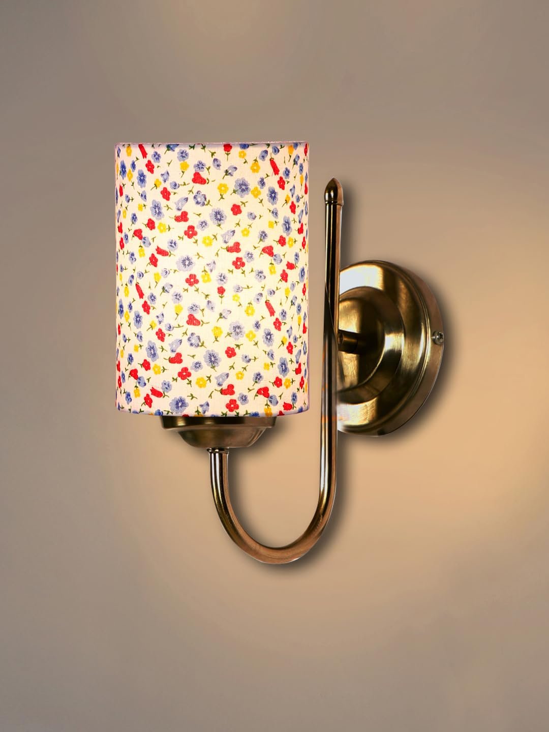 Multicolor Wall Lamp | Elegant Steel & Fabric Design | Stylish Ambient Light for Home, Office, Living Room, Bedroom, Hallway | Modern Decorative Wall Sconce - Model DTG30