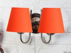 Multicolor Wall Lamp | Elegant Steel & Fabric Design | Stylish Ambient Light for Home, Office, Living Room, Bedroom, Hallway | Modern Decorative Wall Sconce - Model DTG34