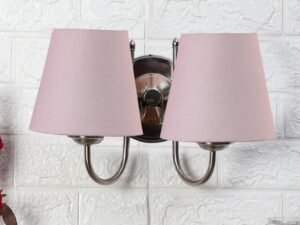 Multicolor Wall Lamp | Elegant Steel & Fabric Design | Stylish Ambient Light for Home, Office, Living Room, Bedroom, Hallway | Modern Decorative Wall Sconce - Model DTG36