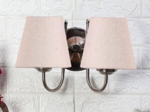 Multicolor Wall Lamp | Elegant Steel & Fabric Design | Stylish Ambient Light for Home, Office, Living Room, Bedroom, Hallway | Modern Decorative Wall Sconce - Model DTG39