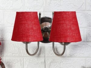 Multicolor Wall Lamp | Elegant Steel & Fabric Design | Stylish Ambient Light for Home, Office, Living Room, Bedroom, Hallway | Modern Decorative Wall Sconce - Model DTG41